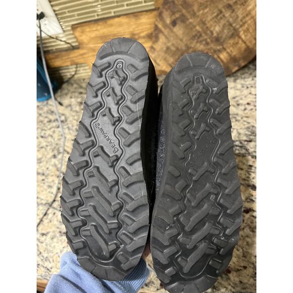 Bearpaw womens size 6 Alyssa gray felted wool pull on wedge heel boots - Picture 3 of 4